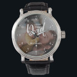 Personalised "Love you Dad" Photo Watch<br><div class="desc">Personalise this watch,  featuring the words,  "Love you Dad" with a photo from Instagram,  your computer or phone and your name. If you need any help customising this,  please message me using the button below and I'll be happy to help.</div>