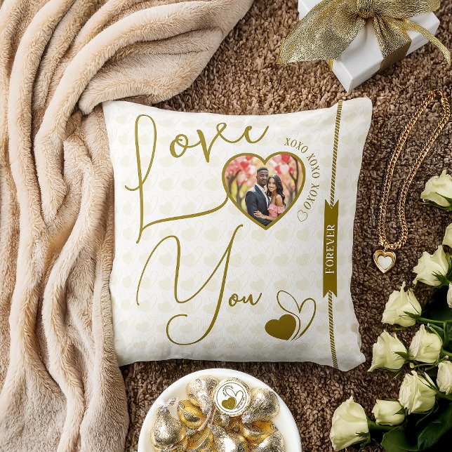 Personalised Love You Forever Valentine's Day Cushion (Creator Uploaded)