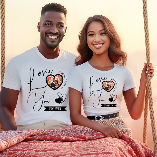 Personalised Love You Forever Valentine's Day T-Shirt (Creator Uploaded)