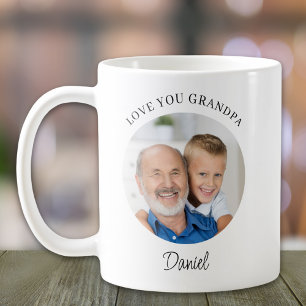 Personalised Love You Grandpa Photo Coffee Mug
