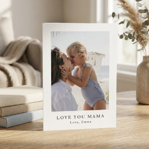 Personalised Love You Mama Photo   Custom Holiday Card