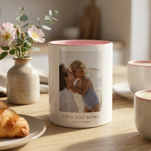 Personalised Love You Mama Photo Custom Mug