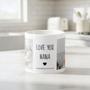 Personalised Love You Nana    Custom Photo Gift Espresso Cup