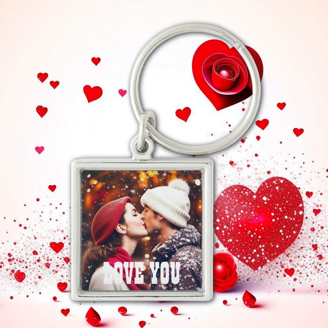 Personalised Love You Photo Key Ring (Creator Uploaded)