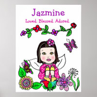 Personalised Loved, Blessed and Adored Fairy