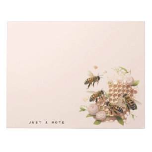 Personalised Lovely Bees And Honey Notepad
