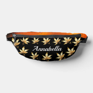 Personalised Lovely Fluttering Autumn Leaves  Bum Bags