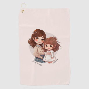 Personalised Lovely Mother and Daughter (2) Golf Towel