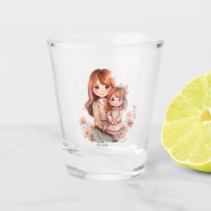 Personalised Lovely Mother and Daughter (5) Shot Glass