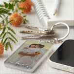Personalised Lovers Couple Picture Love Text Key Ring<br><div class="desc">Cute romantic keychain featuring Love text written in a stylish elegant typography calligraphy script font. With the option to personalise or customise with the monograms or initials of the couple, and two photos of your choice. Unique keepsake, birthday, anniversary, Valentine's Day gift, or Christmas stocking stuffer. Easily customisable with a...</div>