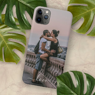 Personalised Lovers Picture And Simple Love Quote Case-Mate iPhone Case