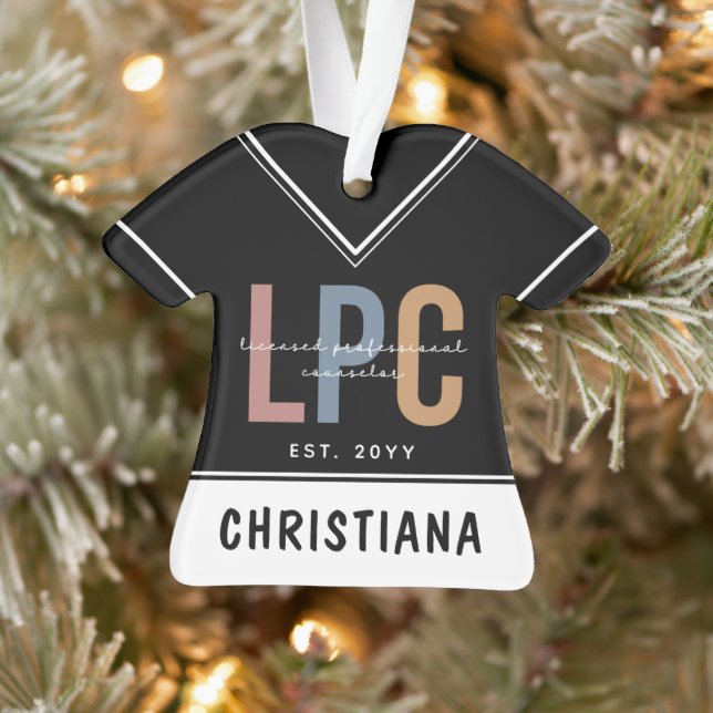 Personalised LPC Licensed Professional Counsellor Ornament (Tree)