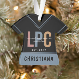 Personalised LPC Licensed Professional Counsellor Ornament