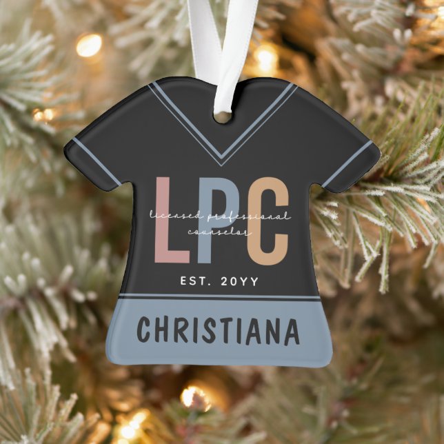Personalised LPC Licensed Professional Counsellor Ornament (Tree)