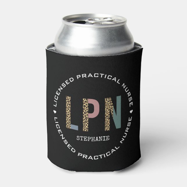 Personalised LPN Licensed Practical Nurse Can Cooler (Can Front)
