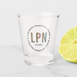 Personalised LPN Licensed Practical Nurse Shot Glass