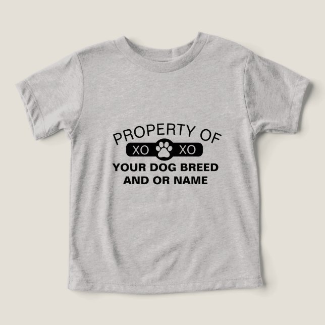 Personalised LT Property of [Dog Breed/Name] (Design Front)