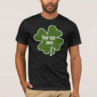 Personalised Lucky 4 Four Leaf Clover T-Shirt