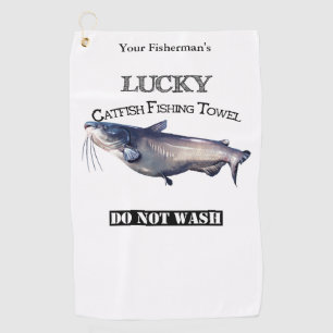 Personalised Lucky Catfish Fishing Towel