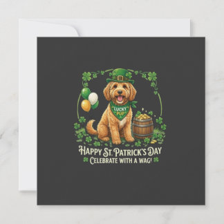 Personalised Lucky Cockapoo St. Patrick's Day Thank You Card