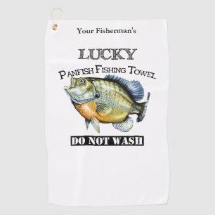 Personalised Lucky Panfish Fishing Towel