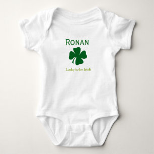 Personalised Lucky to be Irish Baby Bodysuit