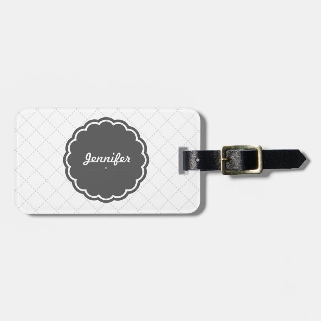Personalised luggage tag (Front Horizontal)