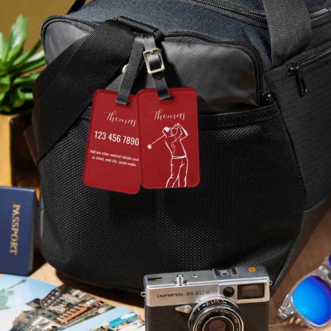 Personalised Luggage Tag (Front & Back)