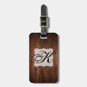 Personalised Luggage Tag Barn Wood Country Rustic