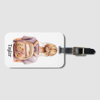Personalised Luggage Tag – Blonde Woman