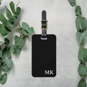 Personalised Luggage Tag,  Bridesmaid Gift Black Tag