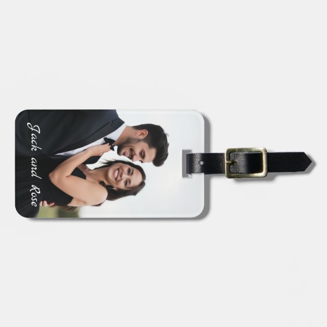 Personalised Luggage Tag – Custom Business details (Front Horizontal)