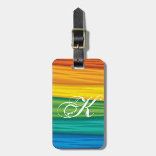 Personalised Luggage Tag lgbtq rainbow flag lesbia