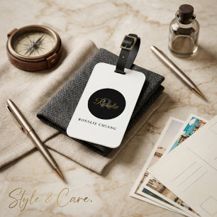 Personalised Luggage Tag – Name, Title & Initials