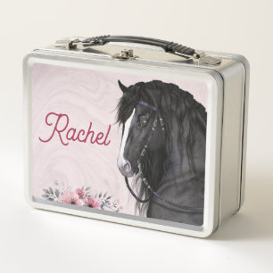 Personalised lunch box for the horse lover
