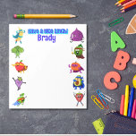 Personalised Lunchbox love name food superhero Notepad<br><div class="desc">Personalised Lunchbox love with photo and name Notepad These personalised photo lunchbox love notes are great for anyone to send some cheer at lunchtime. Especially great for those who have separation anxiety, and a special nots would help them get through the day. Or, this is a great way to send...</div>