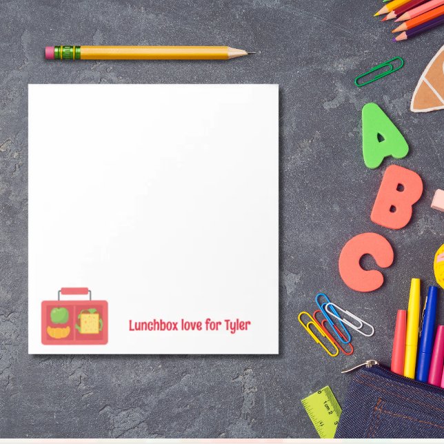 Personalised Lunchbox Love Notes Back to school (Personalized lunchbox love note for back to school)