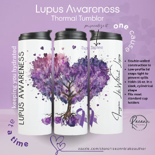 Personalised Lupus Awareness Thermal Tumbler