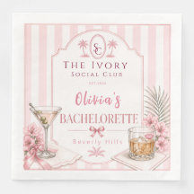 personalised Lux Pink Bachelorette Party bridal