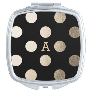 Personalised   Luxe Dots Compact Mirror