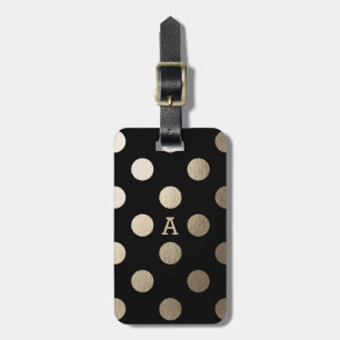 Personalised Luxe Dots Luggage Tag