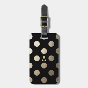 Personalised   Luxe Dots Luggage Tag