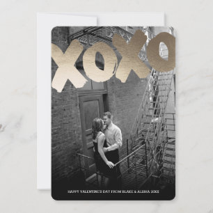 Personalised   Luxe XOXO Valentine Holiday Card