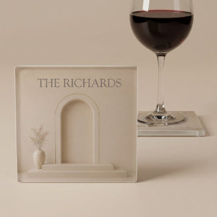 Personalised Luxury Architectural Glass Coaster