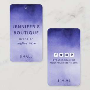 Personalised Luxury Boutique Price Branding Calling Card