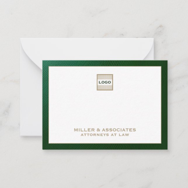 Personalised Luxury Company Logo Card (Front)