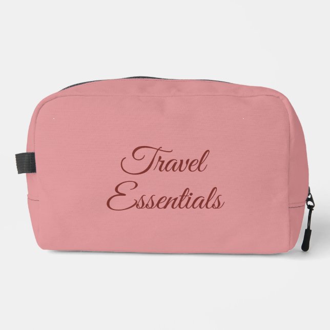 Personalised Luxury Deluxe Travel Kit Dopp Kit (Front)
