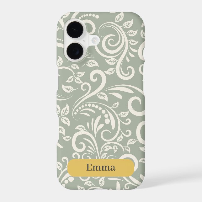 Personalised Luxury Floral Phone Case (Back)
