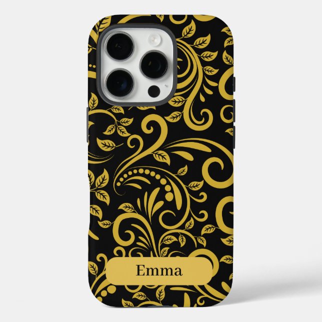 Personalised Luxury Floral Phone Case (Back)
