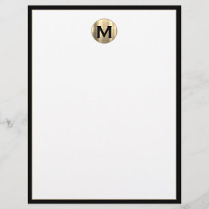Personalised Luxury Monogram Initial Letterhead